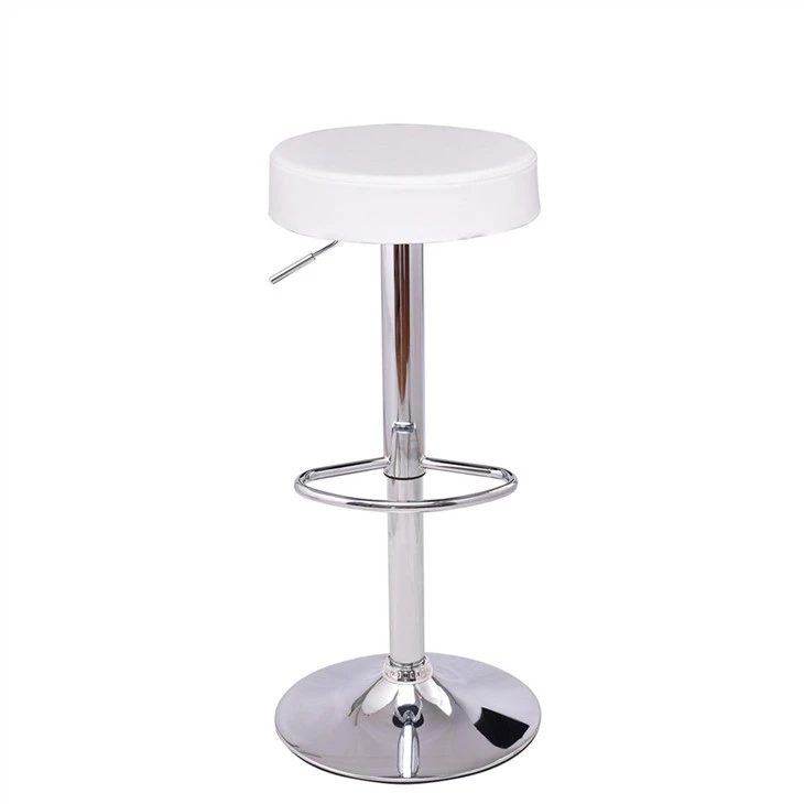 Okrúhla barová stolička z PU kože
