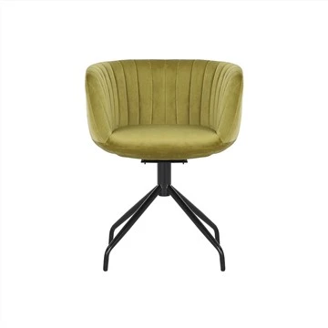 Ergonomické otočné kreslo na voľný čas s látkovým poťahom