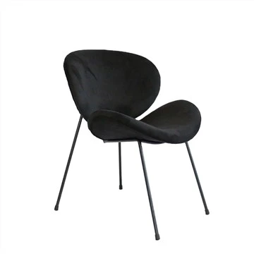 Jedálenská stolička s kovovým rámom Čalúnená stolička na voľný čas Accent Chair
