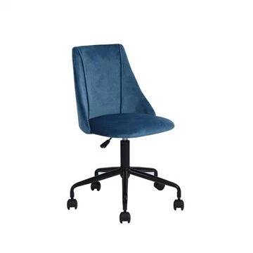 Otočná zamatová ergonomická kancelárska stolička