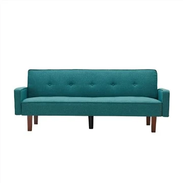 Čalúnená tufovaná rozkladacia pohovka futon